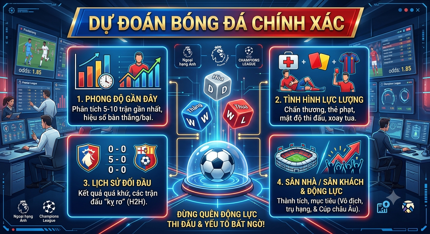 dự đoán bóng đá chính xác